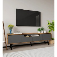 Comodă TV Trendy Roma 180 Walnut/Anthracite 180x53x30cm (GTR008127) imaginea #5 — magazin online Desire.md