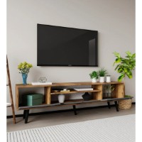 Comodă TV Trendy Roma 180 Walnut/Anthracite 180x53x30cm (GTR008127) imaginea #6 — magazin online Desire.md