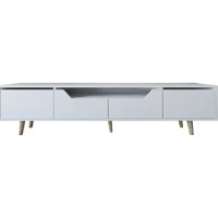 Comodă TV Trendy Roma 180 White 180x53x30cm (GTR008124) imaginea #2 — magazin online Desire.md