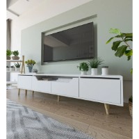 Comodă TV Trendy Roma 180 White 180x53x30cm (GTR008124) imaginea #4 — magazin online Desire.md