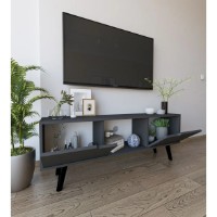 Comodă TV Trendy Siena Anthracite 139,7x53x29.7cm (GTR008134) imaginea #4 — magazin online Desire.md