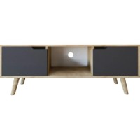 Comodă TV Trendy Siena Sapphire Oak/Anthracite 139,7x53x29,7cm (GTR008138) imaginea #5 — magazin online Desire.md