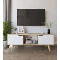Comodă TV Trendy Siena Sapphire Oak/White 139,7x53x29,7cm (GTR008139)