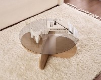 Măsuţă cafea Trendy Aeris Sapphire Oak/Fume 75x35x75cm (GTR008172) imaginea #2 — magazin online Desire.md