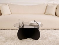 Măsuţă cafea Trendy Aeris Wood Black/Fume 75x35x75cm (GTR008174) imaginea #2 — magazin online Desire.md