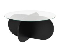 Măsuţă cafea Trendy Aeris Wood Black/Fume 75x35x75cm (GTR008174) imaginea #5 — magazin online Desire.md