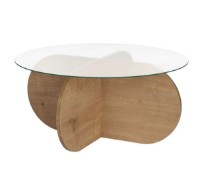 Măsuţă cafea Trendy Aeris Sapphire Oak/Transparent 75x35x75cm (GTR008171) imaginea #4 — magazin online Desire.md
