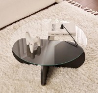 Măsuţă cafea Trendy Aeris Wood Black/Transparent 75x35x75cm (GTR008173) imaginea #2 — magazin online Desire.md