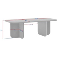 Măsuţă cafea Trendy Akira Venezia Walnut 120x41x60cm (GTR008217) imaginea #4 — magazin online Desire.md