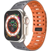 Curea WiWU Wi-WB016 Comfit Watch Band 42/44/45/49mm Gray/Orange