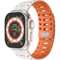 Curea WiWU Wi-WB016 Comfit Watch Band 42/44/45/49mm White/Orange