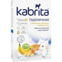 Terci pentru copii Kabrita Пшеничная банан-яблоко-абрикос-козье молоко 7х180g