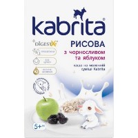 Terci pentru copii Kabrita Рис-чернослив-яблоко-козье молоко 7х180g (029810)