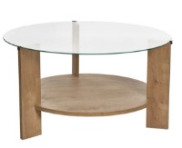 Măsuţă cafea Trendy Clara Sapphire Oak/Transparent 75x40x75cm (GTR008177) imaginea #6 — magazin online Desire.md