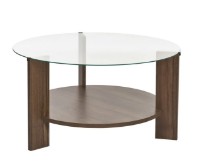 Măsuţă cafea Trendy Clara Venezia Walnut/Transparent 75x40x75cm (GTR008181) imaginea #5 — magazin online Desire.md