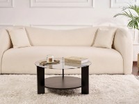 Măsuţă cafea Trendy Clara Wood Black/Fume 75x40x75cm (GTR008180) imaginea #2 — magazin online Desire.md