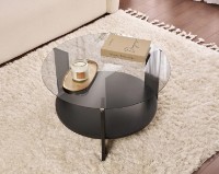 Măsuţă cafea Trendy Clara Wood Black/Fume 75x40x75cm (GTR008180) imaginea #3 — magazin online Desire.md