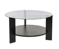 Măsuţă cafea Trendy Clara Wood Black/Fume 75x40x75cm (GTR008180) imaginea #5 — magazin online Desire.md