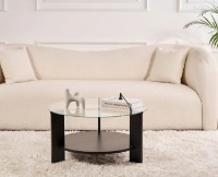 Măsuţă cafea Trendy Clara Wood Black/Transparent 75x40x75cm (GTR008179) imaginea #2 — magazin online Desire.md