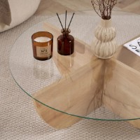 Măsuţă cafea Trendy Liya Sapphire Oak 90x30x90cm (GTR008190) imaginea #3 — magazin online Desire.md