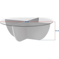 Măsuţă cafea Trendy Liya Venezia Walnut 90x30x90cm (GTR008191) imaginea #6 — magazin online Desire.md