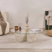 Măsuţă cafea Trendy Liya Travertine 90x30x90cm (GTR008189) imaginea #1 — magazin online Desire.md