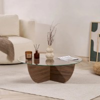Măsuţă cafea Trendy Liya Venezia Walnut 90x30x90cm (GTR008191) imaginea #1 — magazin online Desire.md