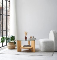 Măsuţă cafea Trendy Mondo Stejar 75x40x75cm imaginea #3 — magazin online Desire.md