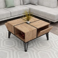 Журнальный столик Trendy Nirvana Pinul AtlanticNegru 72x44x72cm (GTR006154) фото №3 — интернет-магазин Desire.md