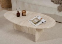 Măsuţă cafea Trendy Orba Travertine 120x40x65cm (GTR008207) imaginea #3 — magazin online Desire.md