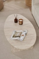 Măsuţă cafea Trendy Orba Travertine 120x40x65cm (GTR008207) imaginea #4 — magazin online Desire.md