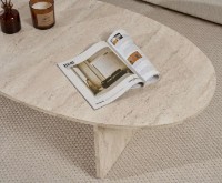 Măsuţă cafea Trendy Orba Travertine 120x40x65cm (GTR008207) imaginea #5 — magazin online Desire.md