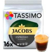 Капсулы для кофемашин Jacobs Tassimo Espresso Classico 16pcs
