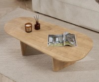Măsuţă cafea Trendy Ovalis Oak 130x40x65cm (GTR008214) imaginea #2 — magazin online Desire.md