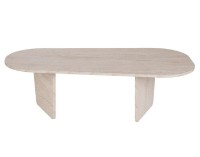 Măsuţă cafea Trendy Ovalis Travertine 130x40x65cm (GTR008212) imaginea #5 — magazin online Desire.md