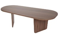 Măsuţă cafea Trendy Ovalis Venezia Walnut 130x40x65cm (GTR008213) imaginea #4 — magazin online Desire.md