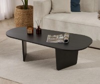 Măsuţă cafea Trendy Ovalis Wood Black 130x40x65cm (GTR008216) imaginea #1 — magazin online Desire.md