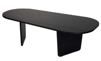 Măsuţă cafea Trendy Ovalis Wood Black 130x40x65cm (GTR008216) imaginea #4 — magazin online Desire.md