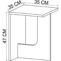 Măsuţă cafea Trendy Terni Travertine 35 47x35x35cm (GTR008150)| imaginea #5 — magazin online Desire.md