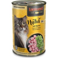 Hrană umedă pentru pisici Leonardo Chicken & Spinach 400g