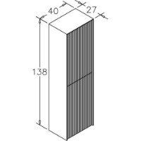 Шкаф для ванной Orka Cube 40 Mink Matt (3409) фото №3 — интернет-магазин Desire.md