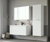 Dulap baie Orka Likya 40 White Matt (2857) imaginea #3 — magazin online Desire.md