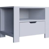 Noptieră Trendy Duru 1600-35 White 60x45x42cm (GTR007927) imaginea #3 — magazin online Desire.md