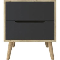 Noptieră Trendy Flora Sapphire Oak/Anthracite 50x60x45cm (GTR008141) imaginea #3 — magazin online Desire.md