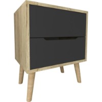 Noptieră Trendy Flora Sapphire Oak/Anthracite 50x60x45cm (GTR008141) imaginea #5 — magazin online Desire.md