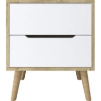 Noptieră Trendy Flora Sapphire Oak/White 50x60x45cm (GTR008144) imaginea #2 — magazin online Desire.md