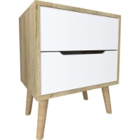 Noptieră Trendy Flora Sapphire Oak/White 50x60x45cm (GTR008144) imaginea #3 — magazin online Desire.md
