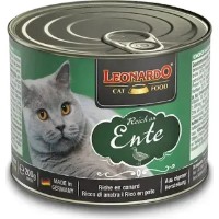 Hrană umedă pentru pisici Leonardo Duck 200g 6pcs (756166)