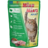 Hrană umedă pentru pisici Miau Miau Turkey 100g 24pcs