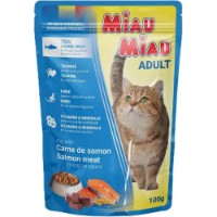 Hrană umedă pentru pisici Miau Miau Salmon 100g 24pcs